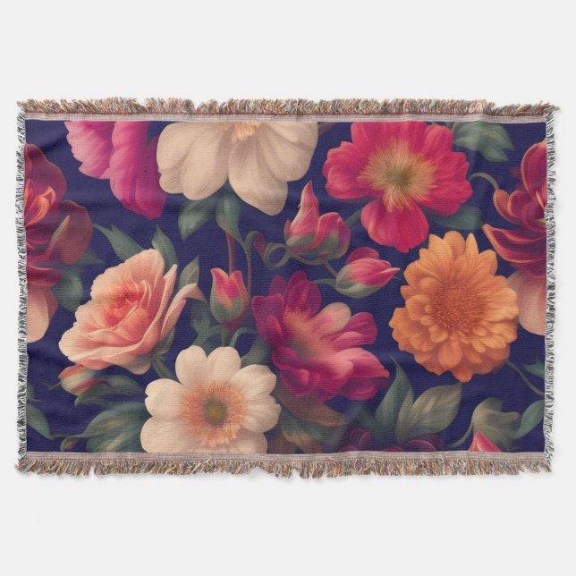 A tapet med ett blommönster filt (Framsidan)