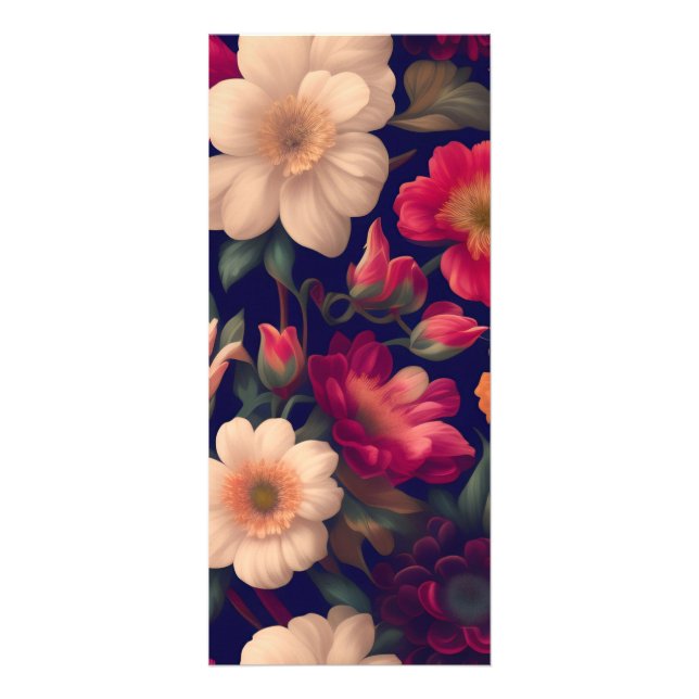 A tapet med ett blommönster reklamkort (Framsidan)