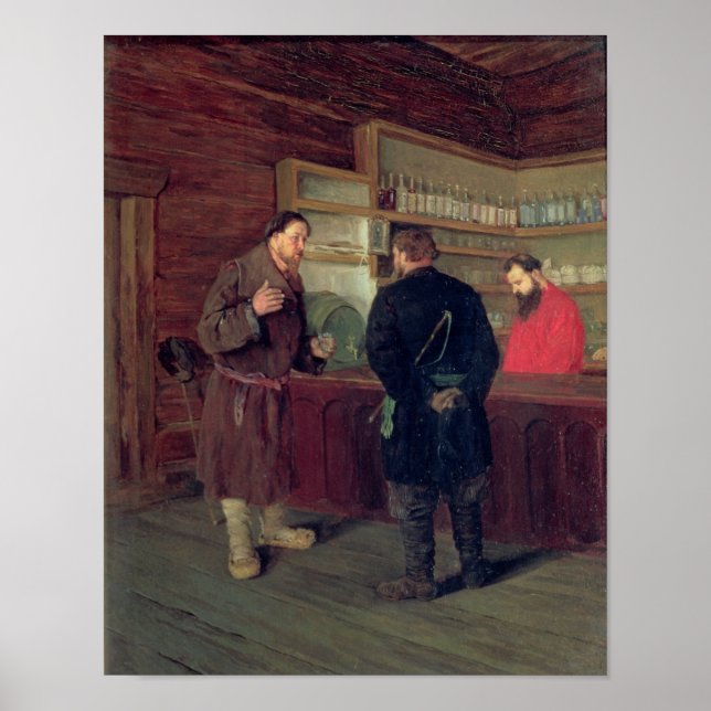 A Tavern, 1889 Poster (Framsidan)