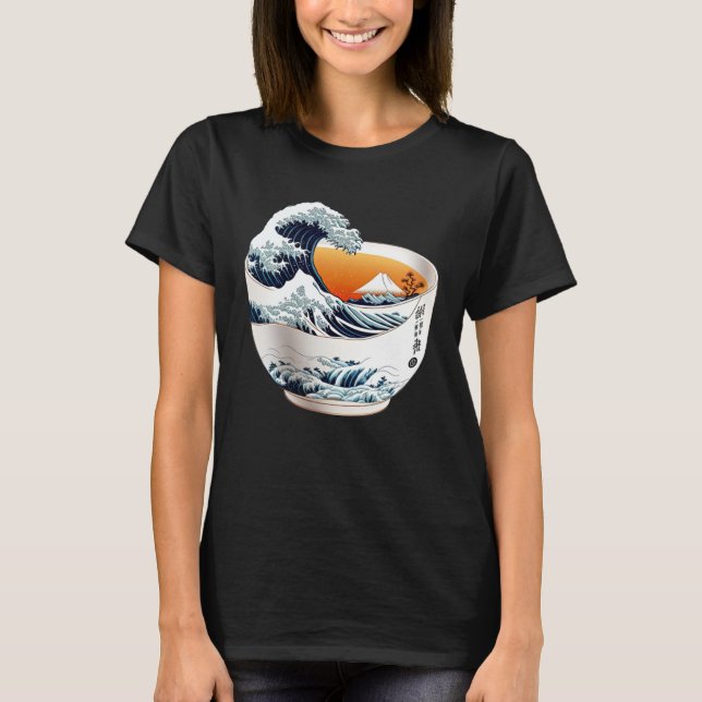 A Tea that Takes You to Japan Okinawa Kanagawa Tea T Shirt (Framsida)
