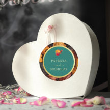 A Teal & Fall Fantasy Guld Rustic Reverie Bröllop