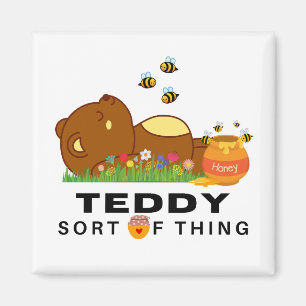 A TEDDY Sort Sak Magnet