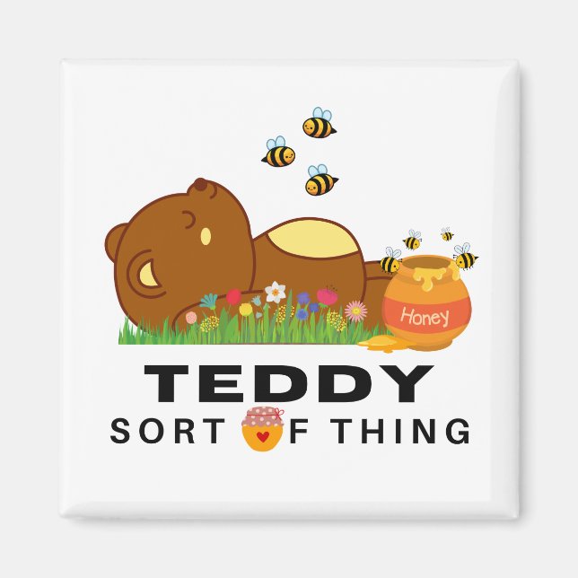 A TEDDY Sort Sak Magnet (Framsidan)