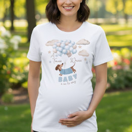 A Teenie Weenie Baby Boy Pregnancy Announcement T Shirt