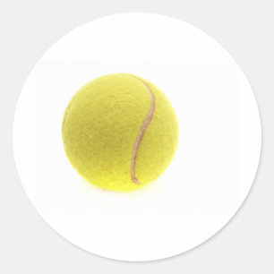 A tennis boll runt klistermärke