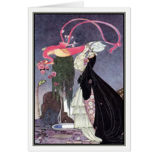 A Terrible Dream av Kay Nielsen Hälsningskort (Framsidan)