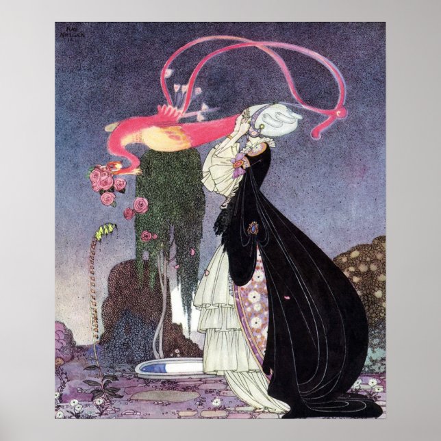 A Terrible Dream av Kay Nielsen Poster (Framsidan)