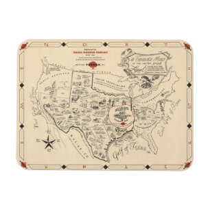 A Texan's Karta of the United Stater (of Texas) Magnet