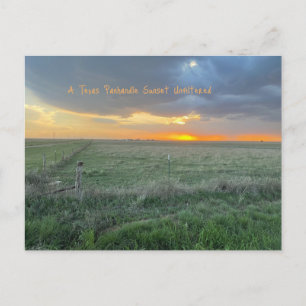 A Texas Panhandle Sunset Ofiltrated Vykort