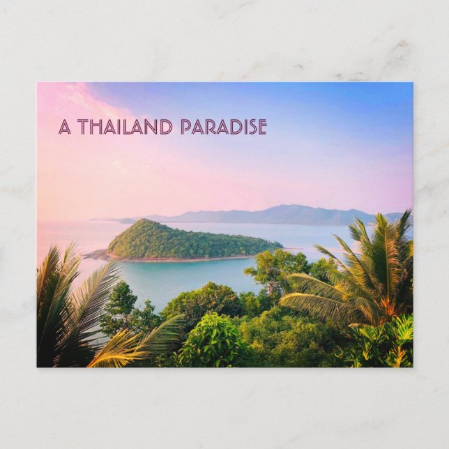 A Thailand Paradise Vykort (Framsida)