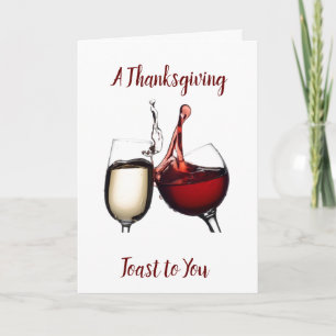 A **THANKSGIVING TOST** TILL VÅRA VÄNNER HELGKORT