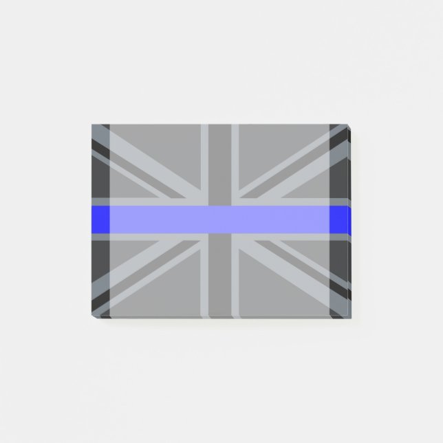 A Thin Blue Line Union Jack Post-it Block (Framsida)