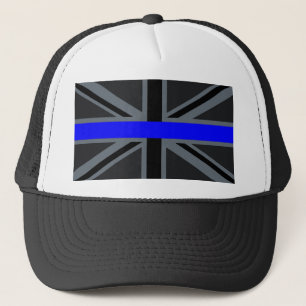 A Thin Blue Line Union Jack Truckerkeps