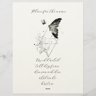 A thoughtfully designed sympathy card brevhuvud