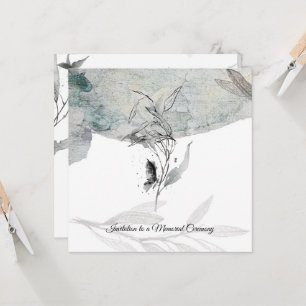 A thoughtfully designed sympathy card inbjudningar