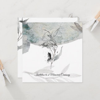 A thoughtfully designed sympathy card inbjudningar