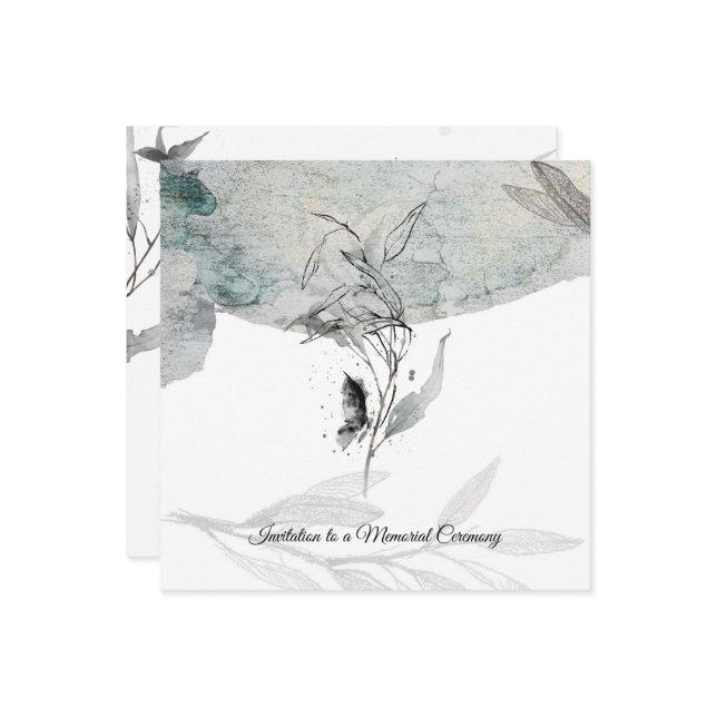 A thoughtfully designed sympathy card inbjudningar (Fram/Back In Situ)