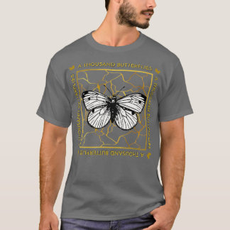 A Thousand Butterflies Gold Kintsugi T Shirt