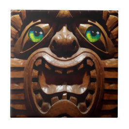 A Tiki Terraced - Ken Gage Art Kakelplatta