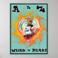 A till Z Alien Maya Elf Konstig in Heart