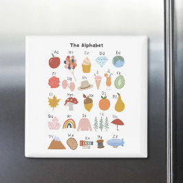 A till Z Alphabet med Bilder Kids Magnet