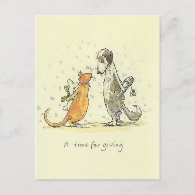 A time for giving vykort (Framsida)