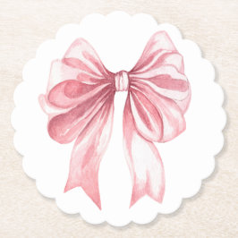 A Tini Baby Girl Bow Underlägg Papper