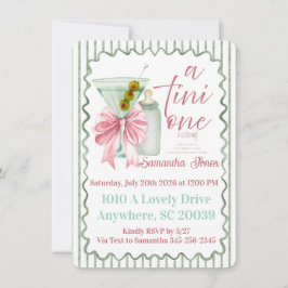 A Tini Baby Girl Inbjudningar