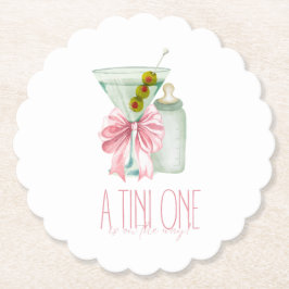 A tini baby girl underlägg papper