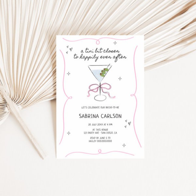 A Tini Bit Closer Bridal Shower Invitation Inbjudningar (Skapare uppladdad)