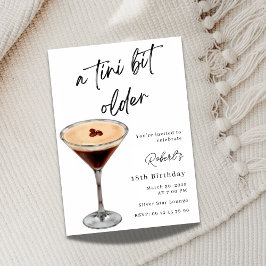 A Tini Bit Older 18th Birthday Invitation Inbjudningar