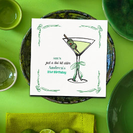 A Tini Bit Older 21st Birthday Party Pappersservett