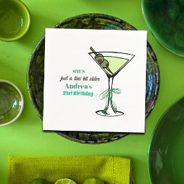 A Tini Bit Older 21st Birthday Party Pappersservett