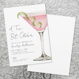 A Tini Bit Older Adult Birthday Party Invitation Inbjudningar