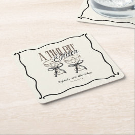 A Tini Bit Older Birthday Espresso Martini Quirky Underlägg Papper Kvadrat