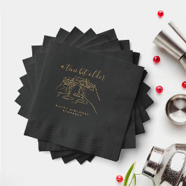 A Tini Bit Older Black Guld Martini Födelsedagsfes