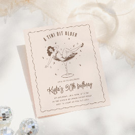 A Tini Bit Older Budget Födelsedagsfest inbjudan