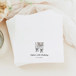 A Tini Bit Older Espresso Martini Birthday Napkin Pappersservett