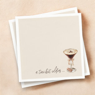 A Tini Bit Older Espresso Martini Birthday Pappersservett