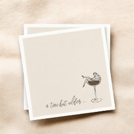 A Tini Bit Older Espresso Martini Birthday Pappersservett