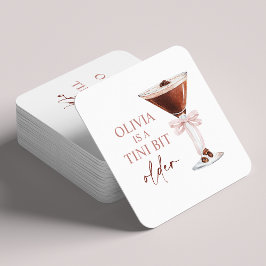 A Tini Bit Older Espresso Martini Party Favor Underlägg Papper Kvadrat