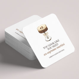 A Tini Bit Older Espresso Martini Party Favor Underlägg Papper Kvadrat