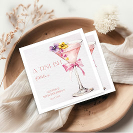 A Tini Bit Older Martini 30th Birthday Party  Pappersservett