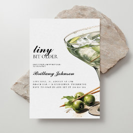 A Tini Bit Older Martini Birthday Inbjudningar