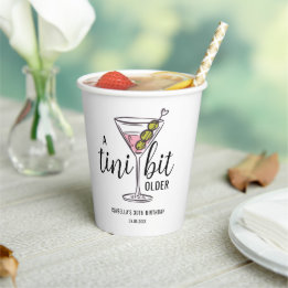 A Tini Bit Older Martini Cocktail Themed Birthday