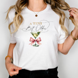 A Tini Bit Older Martini Rosa Bow T Shirt