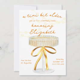 A Tini Bit Older Martini Theme Birthday-inbjudan Inbjudningar