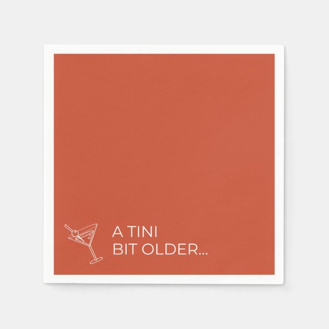 A TINI BIT OLDER PAPPERSSERVETT (Framsidan)