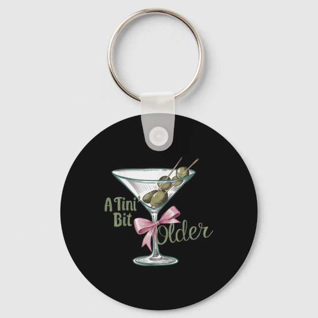 A Tini Bit Older Retro Vintage Stil Nyckelring (Framsida)
