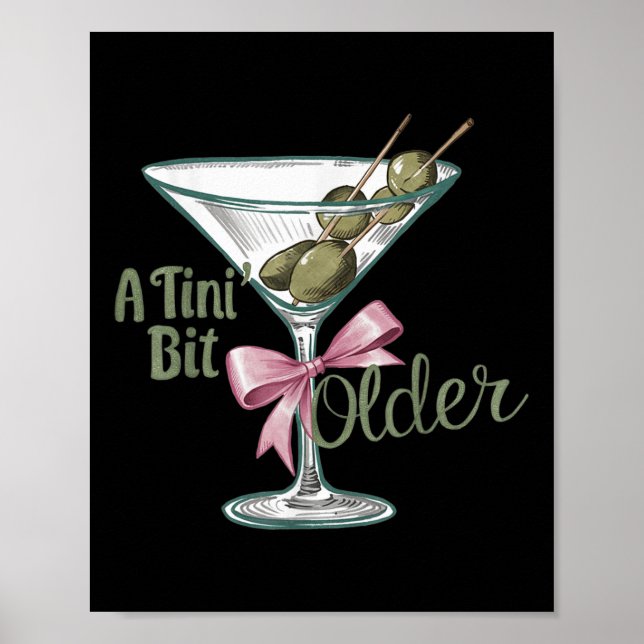 A Tini Bit Older Retro Vintage Stil Poster (Framsidan)